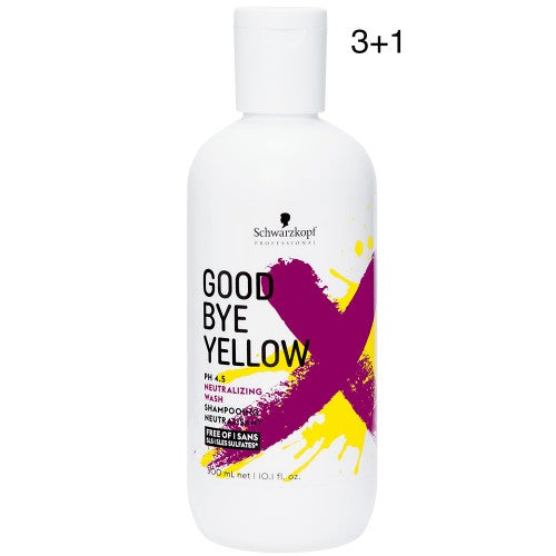 Schwarzkopf Goodbye Yellow Shampoo 10oz 3+1