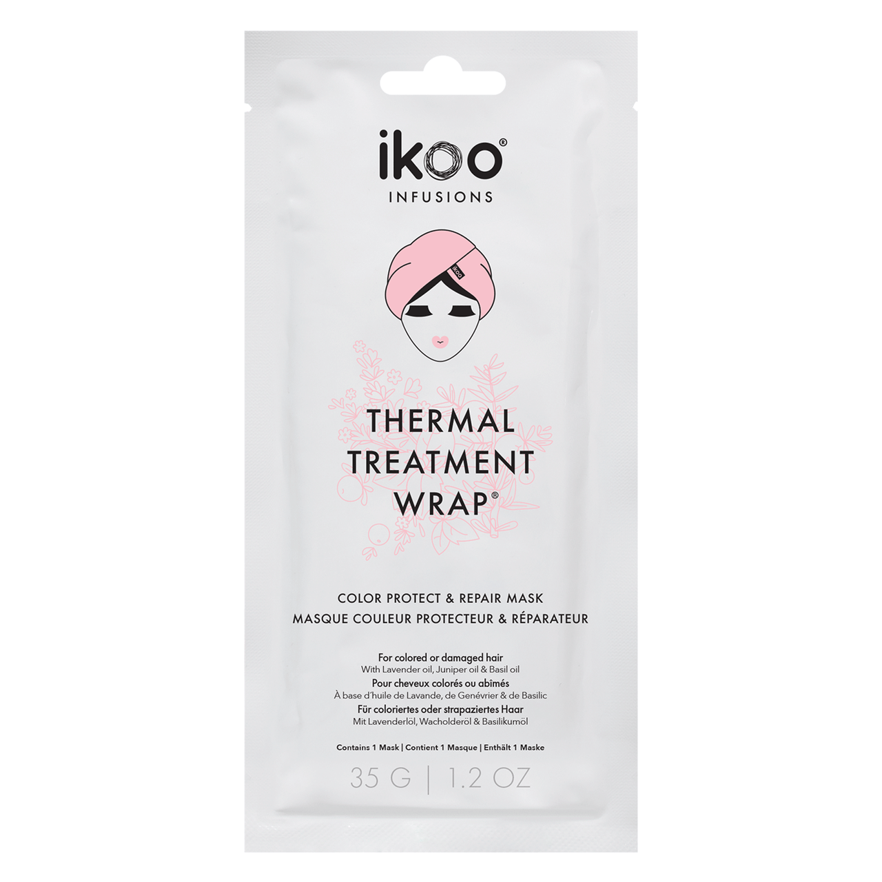 ikoo Thermal Treatment Wrap Color Protect & Repair Hair Mask 1.2 fl. oz.