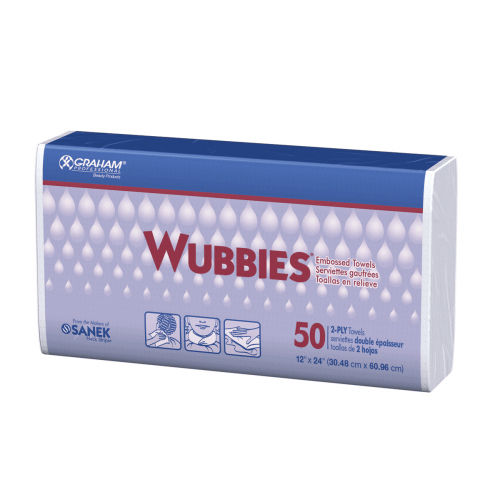 WUBBIES 2-ply Paper Towels - 50/bag  1200 