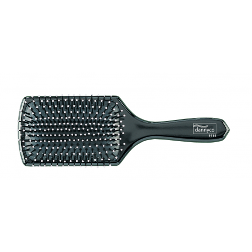 Dannyco Wide Rectangular Paddle Cushion Brush with ball-tipped nylon bristles 