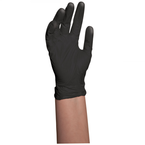 BaBylissPRO Black Satin Reuseable Gloves - LARGE, 4/box 