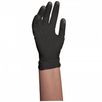 Thumbnail for BaBylissPRO Black Satin Reuseable Gloves - LARGE, 4/box 