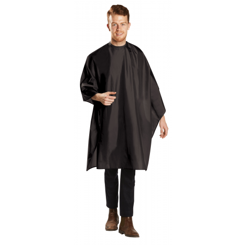 BaBylissPRO Deluxe Cutting Cape, Black, Snap Neck Closure, 54" x 60"  
