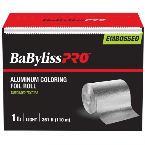 BaBylissPRO Foil  - Embossed, LIGHT weight,  1 lb box Silver  