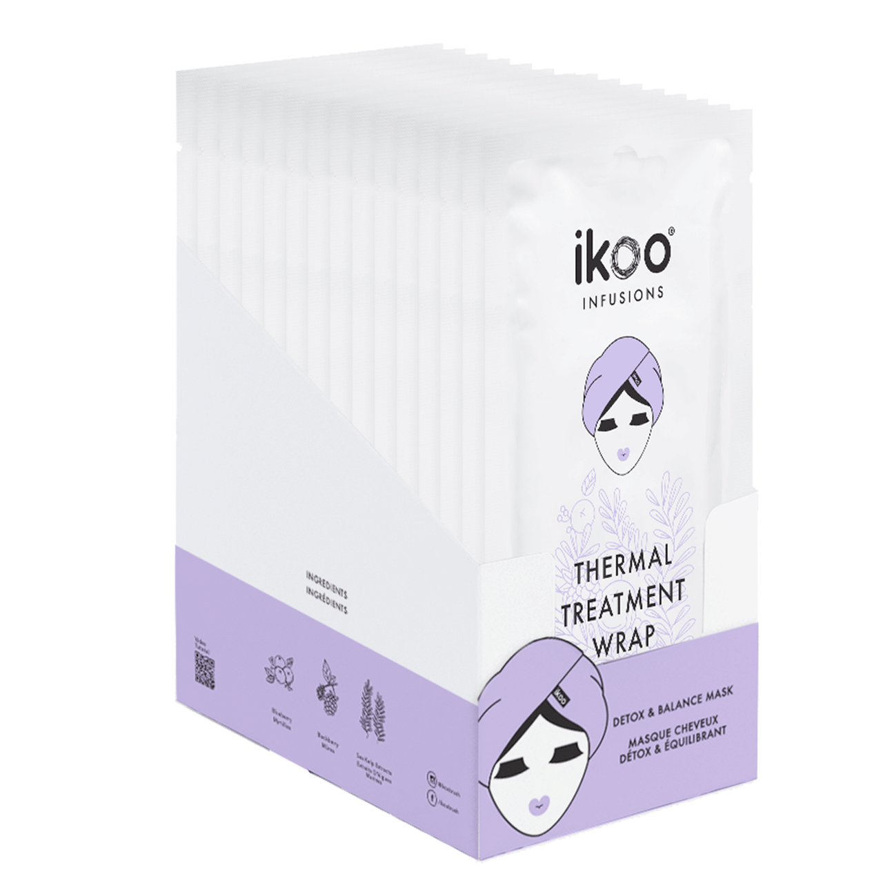 ikoo Thermal Treatment Wrap Detox & Balance 15-Count 