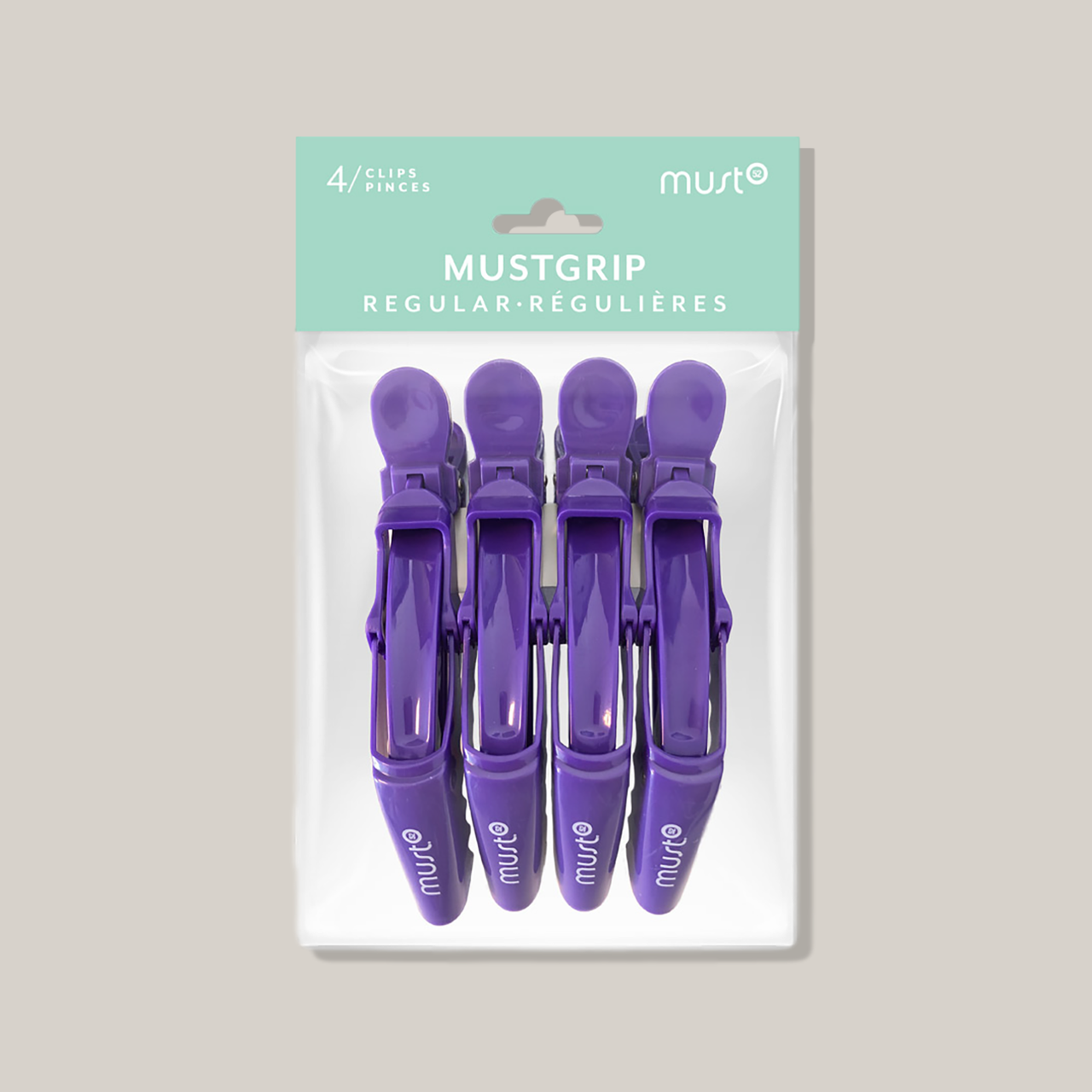 Must52 Must Grip expandable regular clips 4x purple 