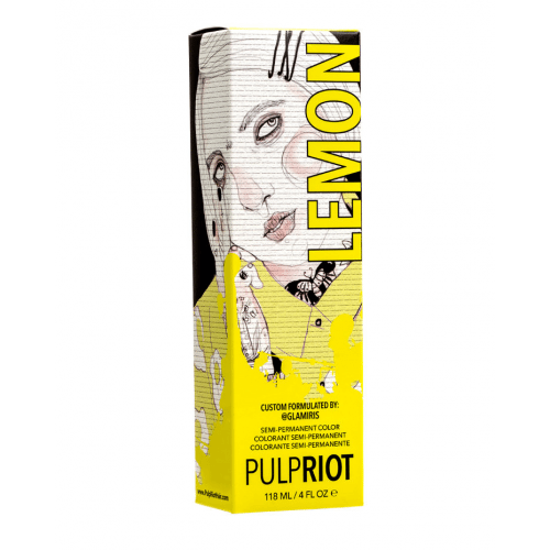 Pulp Riot Lemon 118ml/4oz  Semi-permanent color  