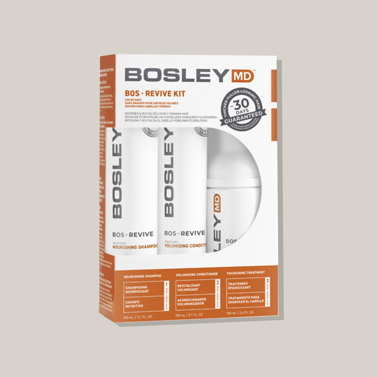Bosley BosRevive starter kit colored hair 