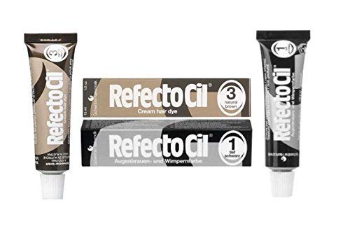 Refectocil Twin Pack Cream Hair Dye, 15ml (2-pack) (Pure Black and Natural Brown)