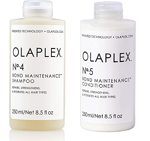 Olaplex No.5 Bond Maintenance Conditioner, 8,5 Fl Oz mit Olaplex No.4 Bond Maintenance Shampoo, 8,5 Fl Oz