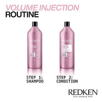 Thumbnail for Redken Volume Injection Shampoo | Für feines Haar | Hinzufügen von Auftrieb & Körper | Ohne Parabene | 33,8 fl oz, 33,8 fl. oz
