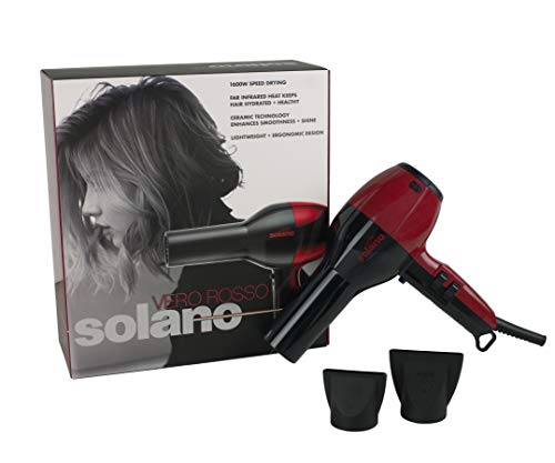 Solano Vero Rosso 1600W Lightweight Speed Hair Dryer