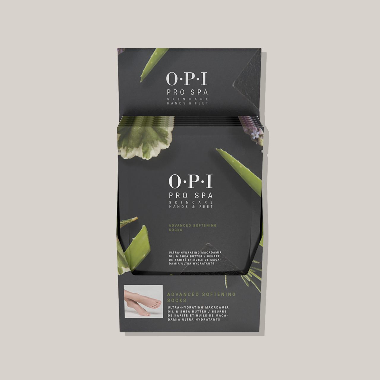 Opi Ultrahydrating Pro Spa socks 6x box #AS106 