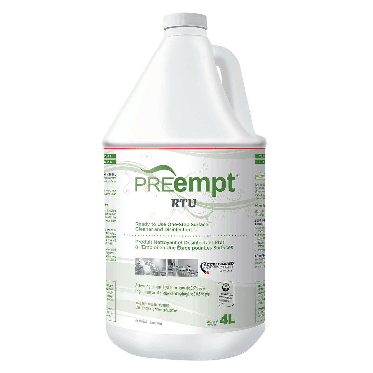 Cosmetic Brands of N. America VRX PREempt Ready-To-Use Disinfectant Cleaner 4 Liter