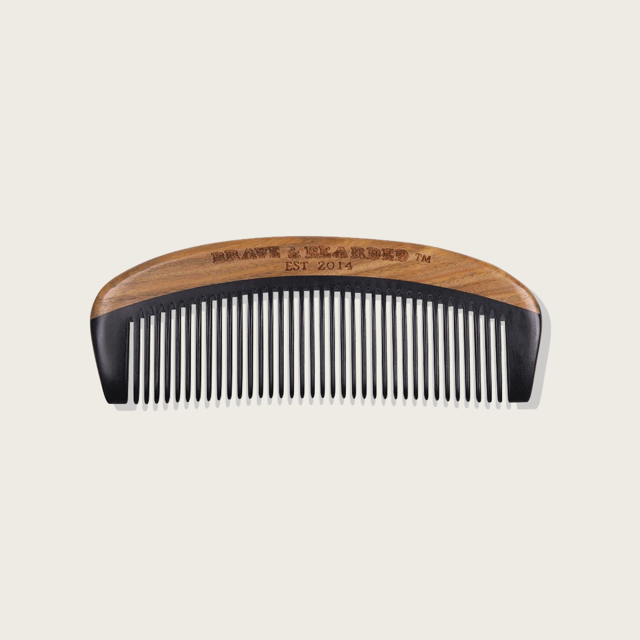 Brave & Bearded Bakelite beard comb 13 cm 