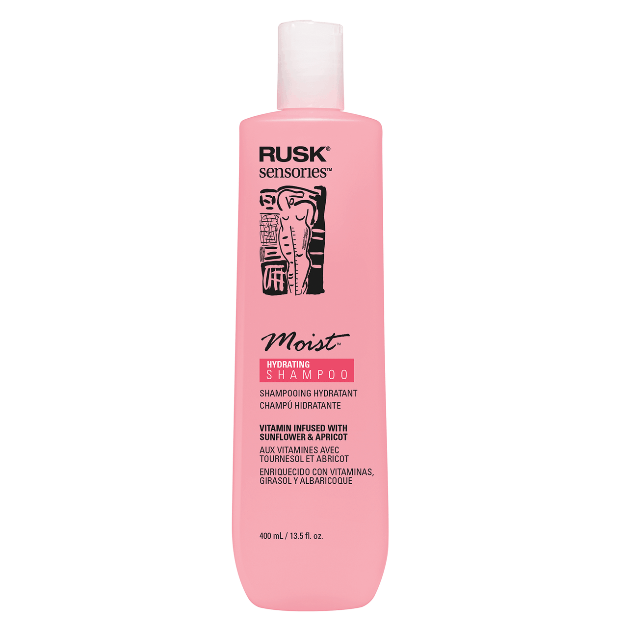 Rusk Sensories Moist Shampoo 13.5 fl. oz.