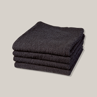 Thumbnail for Babylisspro (12/pk) Black Cotton Towels #TOWELNB 