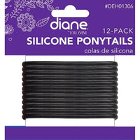 Thumbnail for Diane Silicone Ponytails 12- pack Black