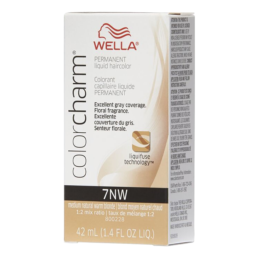 Wella C.C. Hair Color 7NW Med. Nat. Warm Blonde 1.4 oz 10550