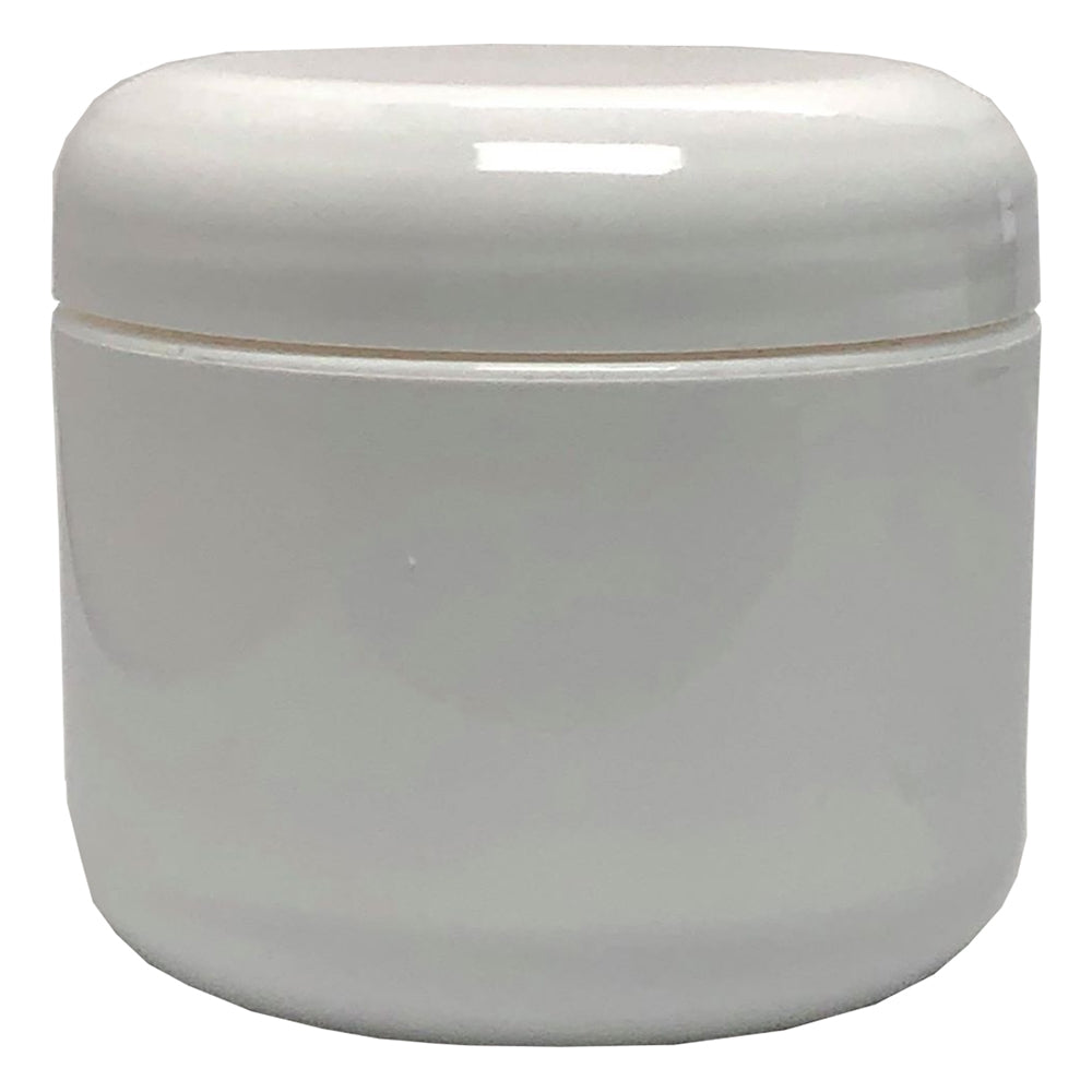 White Double Wall Dome Jars 4 oz 00799