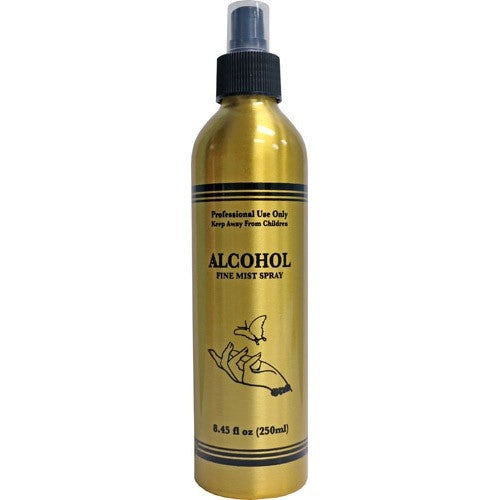 Berkeley Alcohol Fine Mist Spray Bottle 8.5oz- Gold BT552-GD
