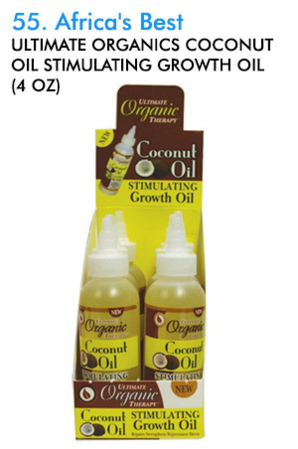 Africa's Best Ultimate Organics Coconut Oil Stimulating Growth Oil (4 oz)