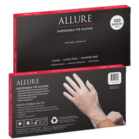 Thumbnail for Allure TPE Disposable Gloves 100pk - Medium