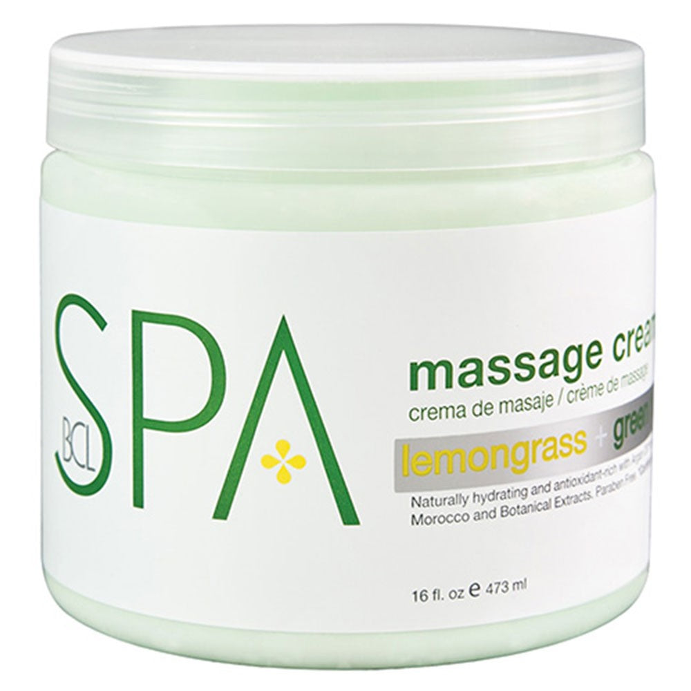 BCL Spa Lemongrass & Green Tea Massage Cream 16oz