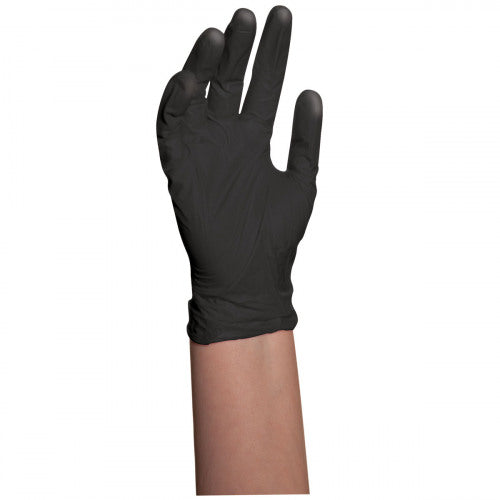 BaBylissPRO Black Satin Reuseable Gloves - MEDIUM, 4/box 