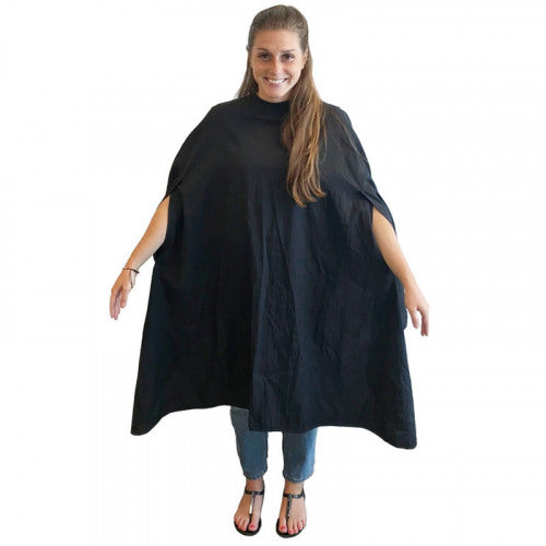 BaBylissPRO Black Cutting Cape With Opening For Arms  