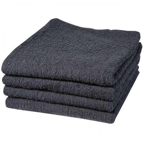 BaBylissPRO Black economic cotton towels. 12/bag  