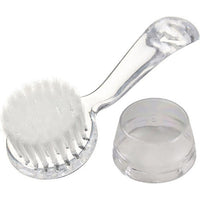 Thumbnail for Facial Cleaning Brush, Clear Handle - White Silk Hair 00597