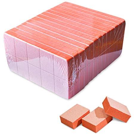 Block Mini Orange Disposable Buffers, Pkg of 126 100/180 Grit, Double-sided
