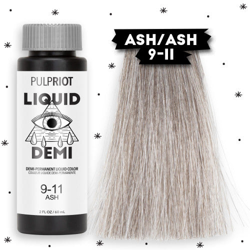 Pulp Riot Liquid Demi Ash/Ash 9-11 Demi-Permanent Liquid Color 2oz/60ml 