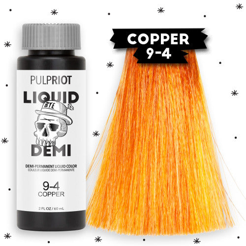 Pulp Riot Liquid Demi Copper 9-4 Demi-Permanent Liquid Color 2oz/60ml 