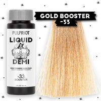 Thumbnail for Pulp Riot Liquid Demi Booster Gold -33 Demi-Permanent Liquid Color 2oz/60ml 