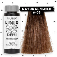 Thumbnail for Pulp Riot Liquid Demi Natural/Gold 6-03 Demi-Permanent Liquid Color 2oz/60ml 