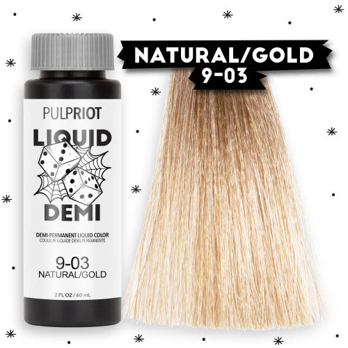 Pulp Riot Liquid Demi Natural/Gold 9-03 Demi-Permanent Liquid Color 2oz/60ml 