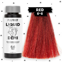 Thumbnail for Pulp Riot Liquid Demi Red 6-6 Demi-Permanent Liquid Color 2oz/60ml 