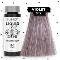 Thumbnail for Pulp Riot Liquid Demi Violet 8-2 Demi-Permanent Liquid Color 2oz/60ml 