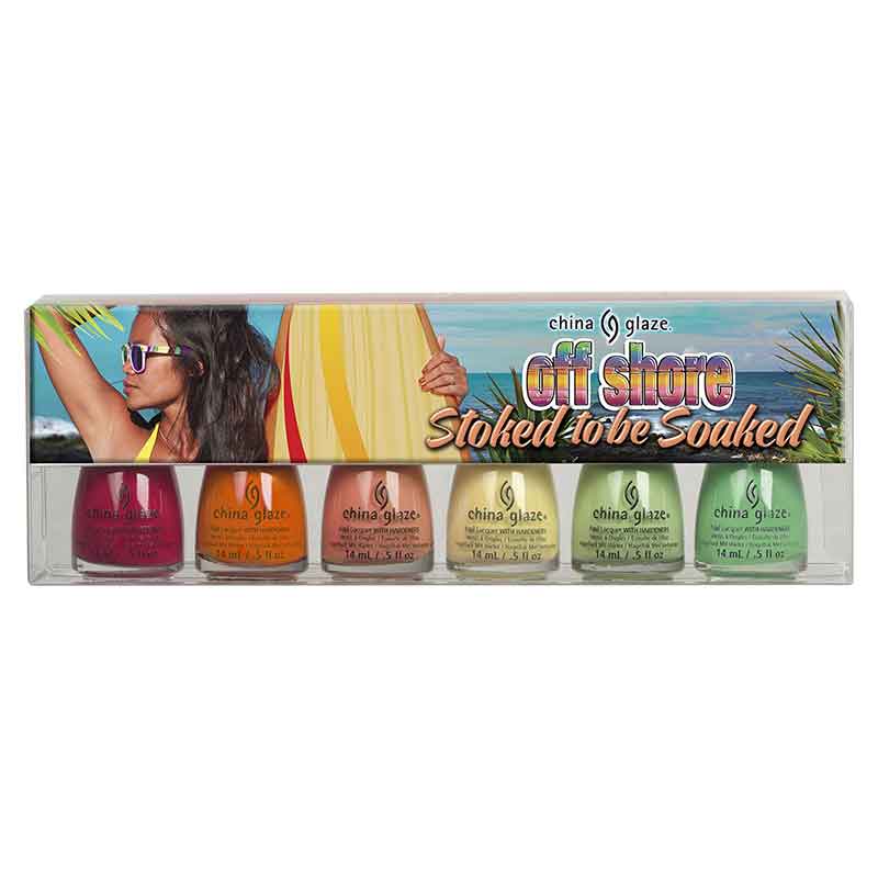 China Glaze Off Shore Stoked to be Soaked 6 PC SET