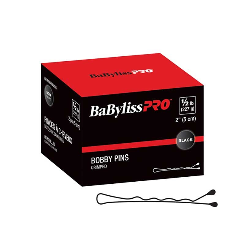 BaBylissPRO 34932 2 Crimp Bobby Pin Schwarz 1/2lb