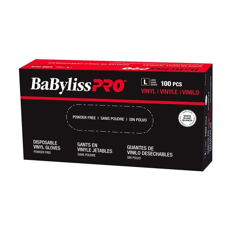 BaBylissPRO  Disposable Vinyl Gloves  Large  100/box