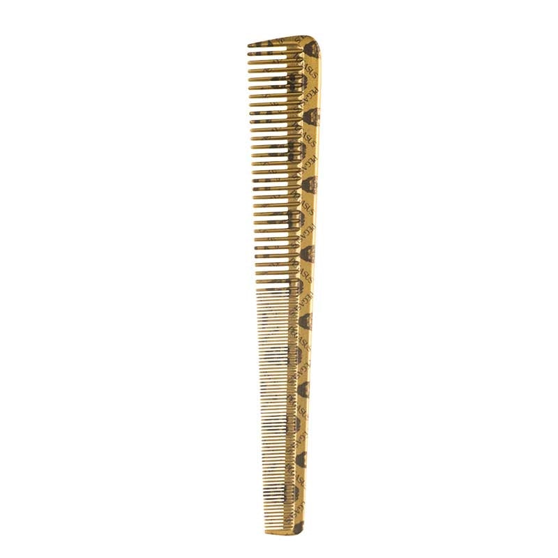 Pegasus  Skelleto Gold Hard Rubber Barber Comb  7.3in