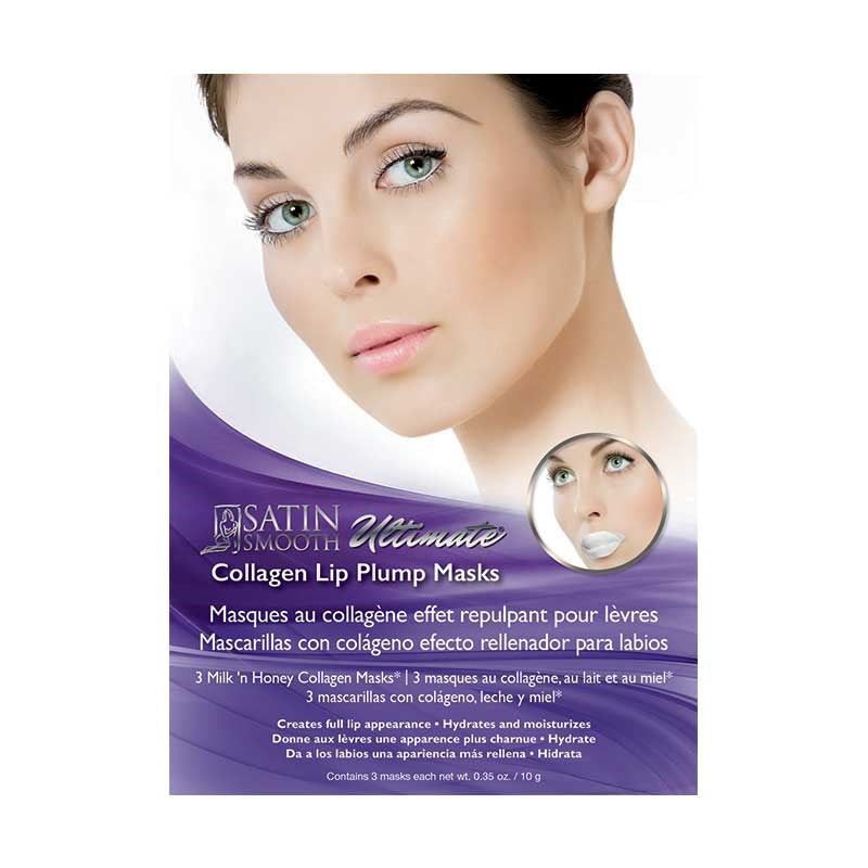 Satin Smooth  Collagen Lip Plump Mask  3/box