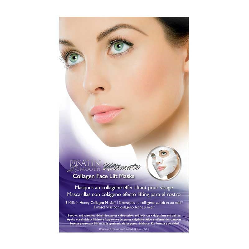 Satin Smooth  Collagen Face Lift Mask  3/box
