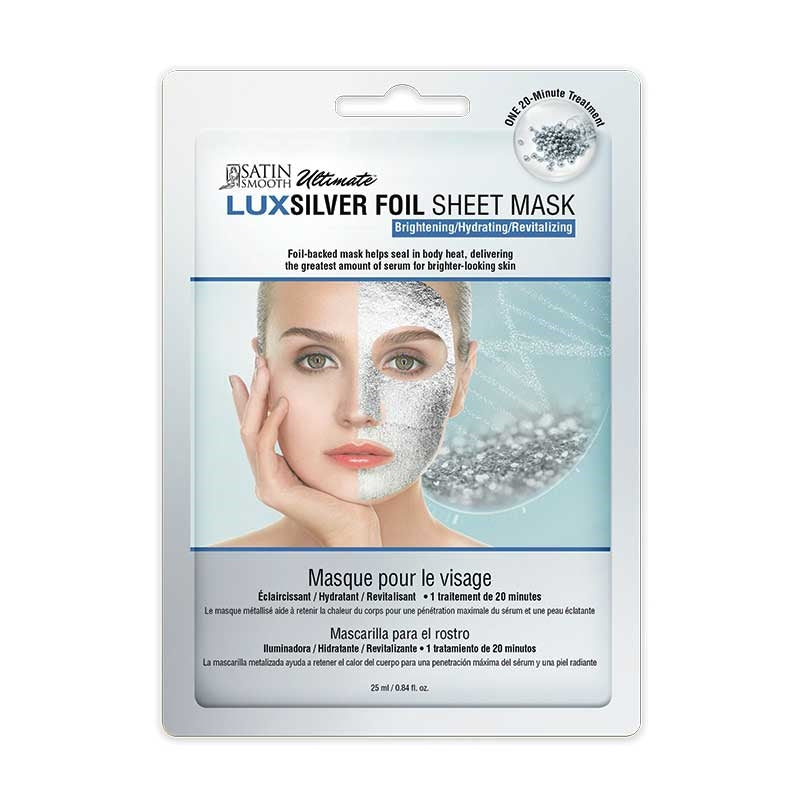 Satin Smooth  LuxSilver Foil Mask Single Pack