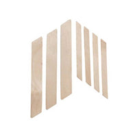 Thumbnail for Applikatoren für schräges Holz, seidenmatt, glatt, groß, 100 Stk