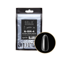 Thumbnail for Apres Gel-X Individual Tips Natural Round Medium 50PK NRM4