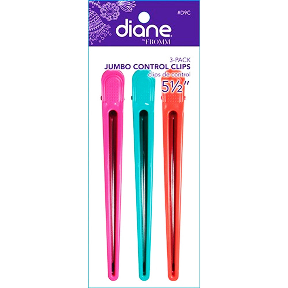 Diane By Fromm Jumbo Control Clips 5 1/2" 3-Pack